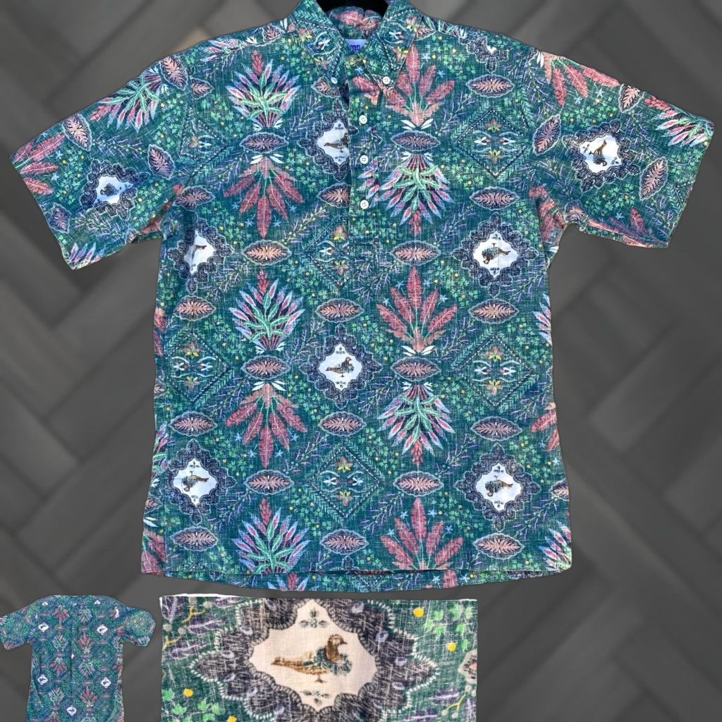 Reyn Spooner Reyn Spooner Button-Up Shirt Duck Bird M Multicolor Short Sleeve Polo/Casual Pullover Tailored In Hawaii Man Size M Size US M / EU 48-50 / 2 - 1 Thumbnail