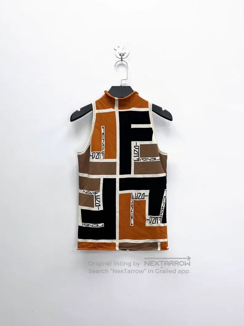 Fendi Fendi Double F Jacquard Printed Signature Letter Logo Geom Size XS / US 0-2 / IT 36-38 - 1 Thumbnail