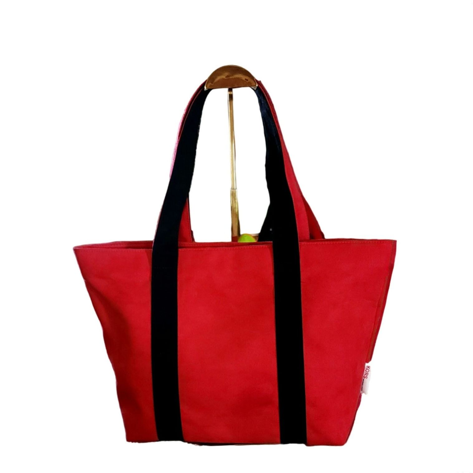 Michael Kors MICHAEL KORS Red & Black Suede Effect Tote Bag Size ONE SIZE - 1 Thumbnail