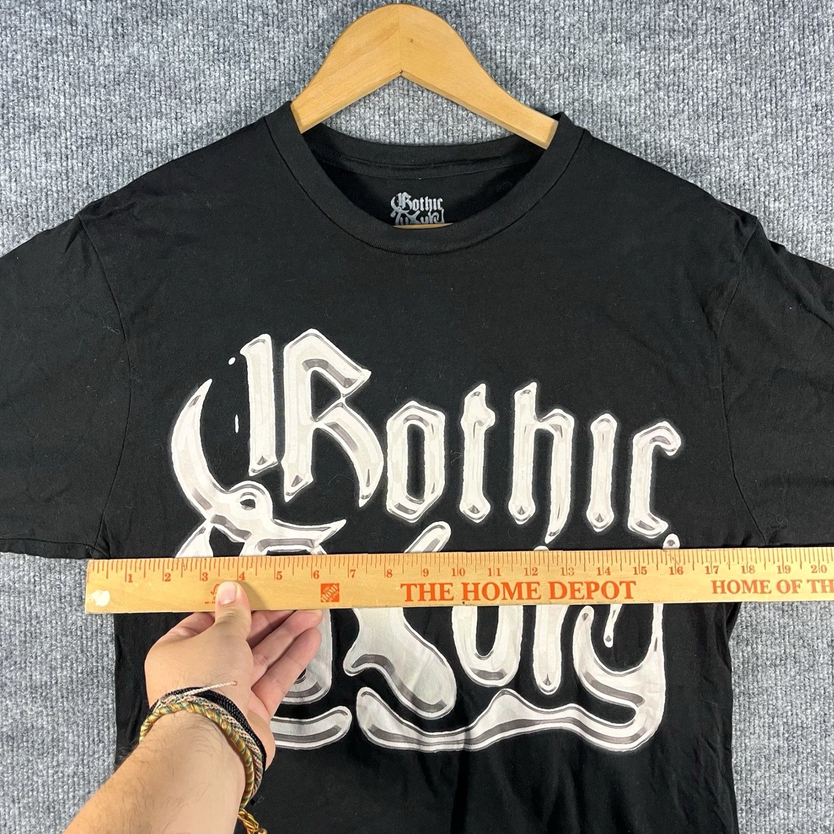 Vintage Meechy Darko Gothic Luxury Long Sleeve Shirt Mens M Black Cotton Crew Neck Gothic Regular Graphic Print Vintage? None. Size US M / EU 48-50 / 2 - 4 Thumbnail