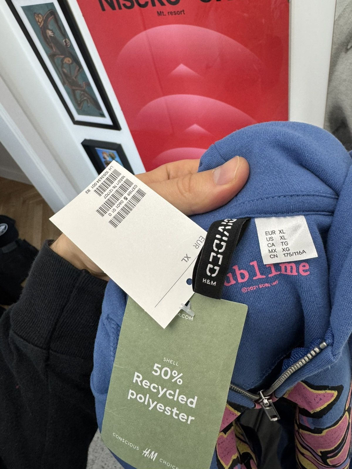 Sublime ☀️Sublime Boxy Fit Zip Graphic Hoodie H&m Punk Band Vintage Size US XL / EU 56 / 4 - 3 Thumbnail
