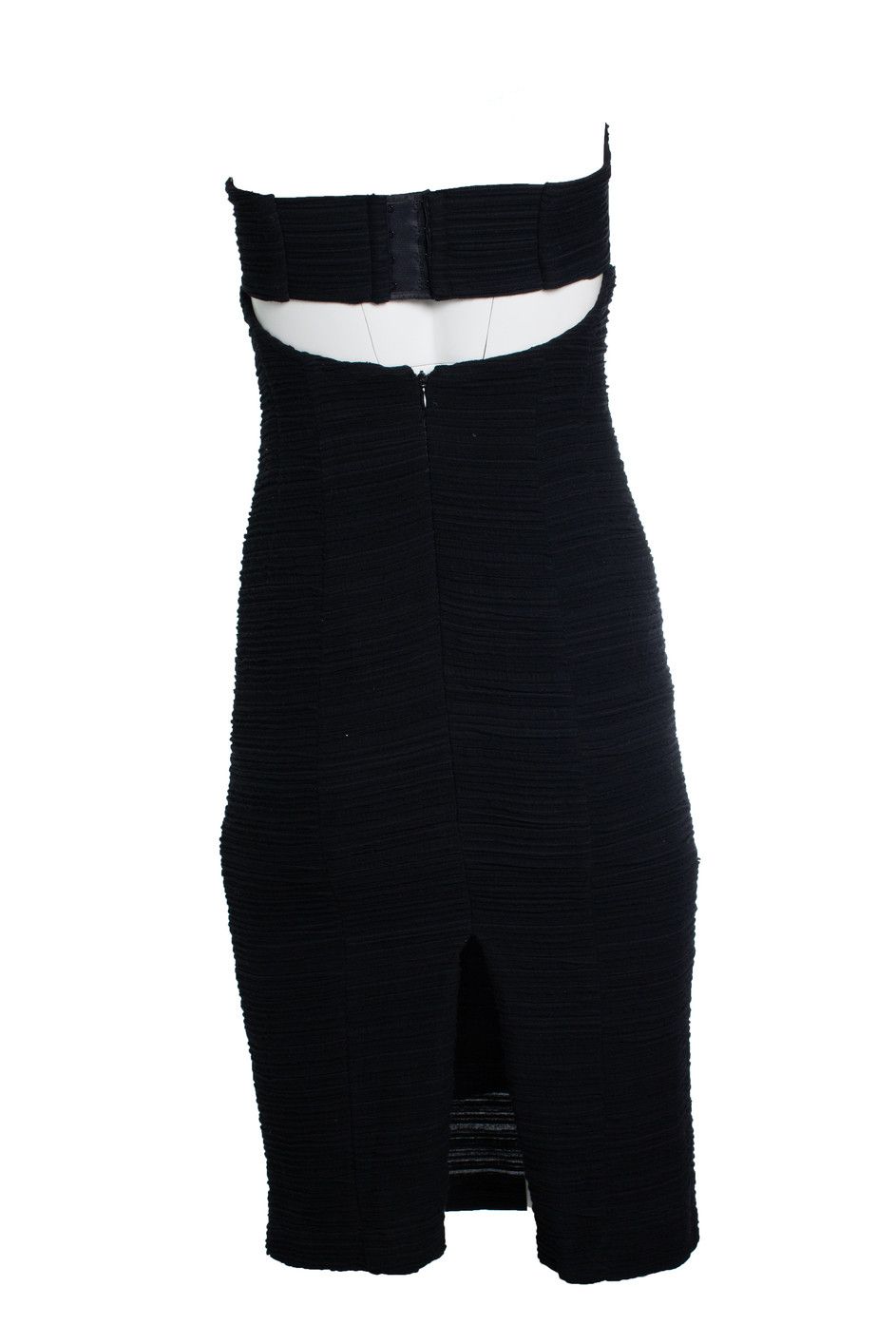Nanette Lepore Nanette lepore, Strapless ribbed black dress Size XS / US 0-2 / IT 36-38 - 2 Thumbnail