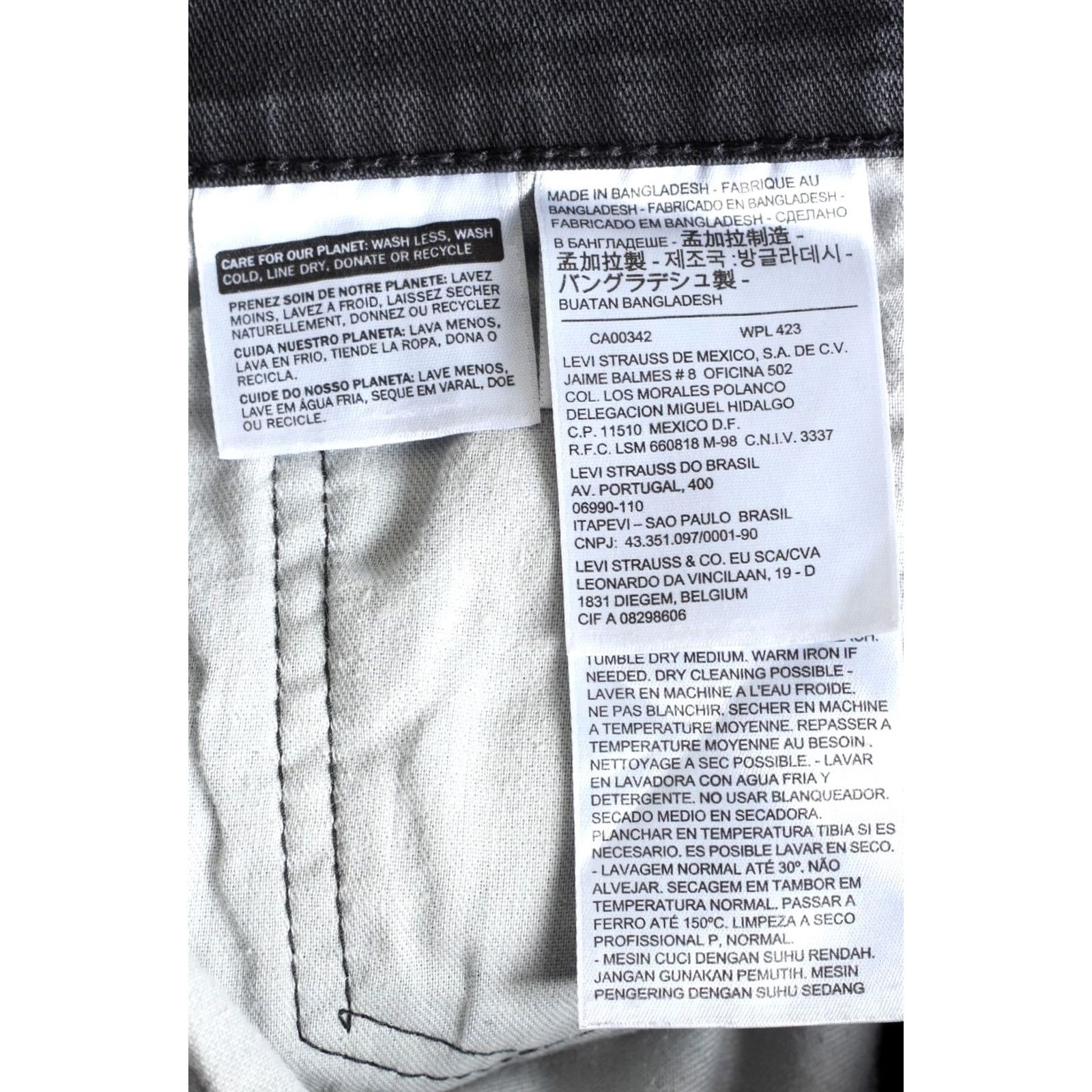Levi's LEVI’S 512 Slim Tapered Jeans Men 30 W x 28 L Stretch Denim Grey 5-Pocket Design Mid Rise XS? Size US 30 / EU 46 - 7 Thumbnail