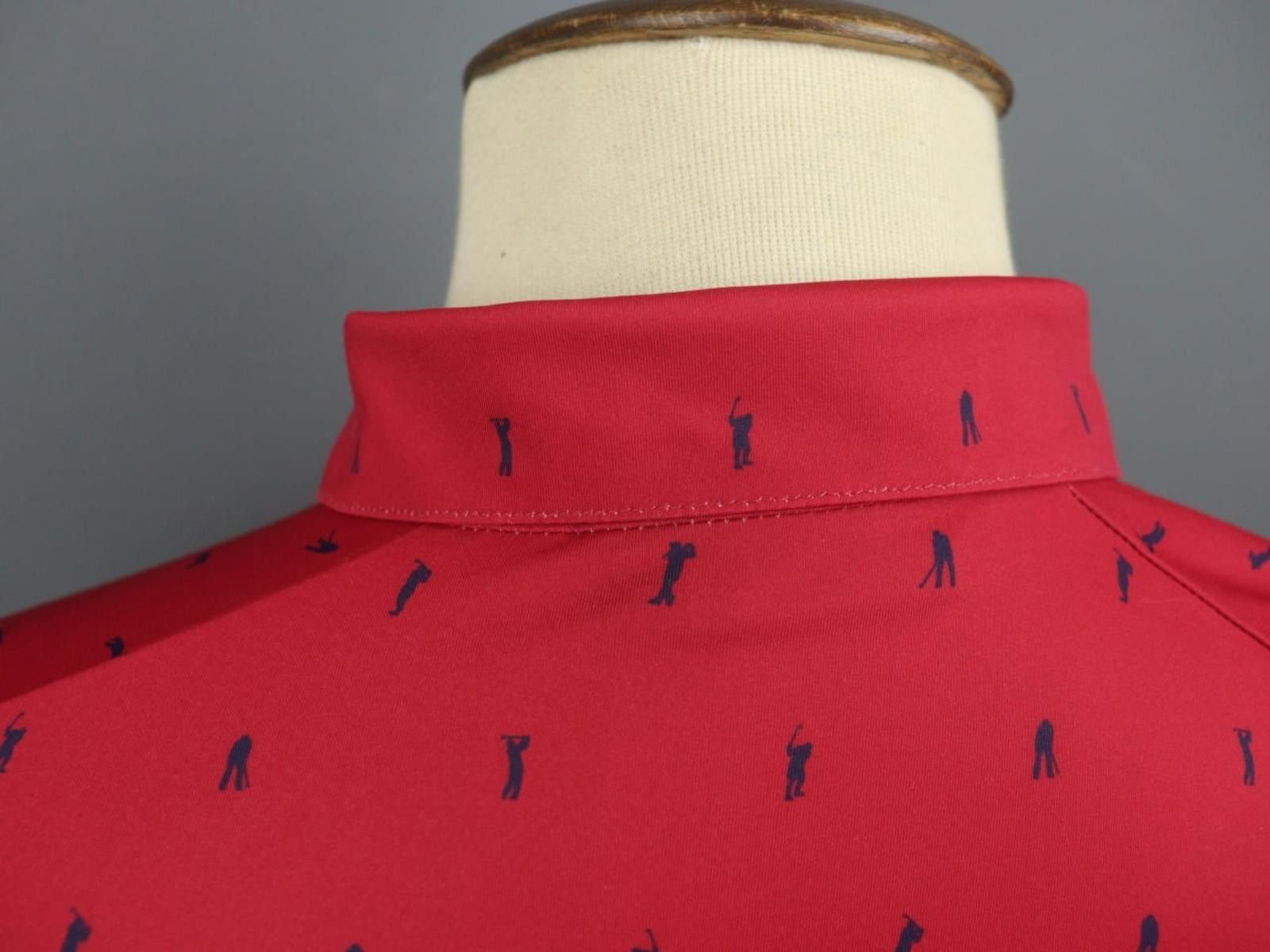 KJUS Kjus Red Collared Comfort Fit UPF50+ Golf Polo Shirt Size 52 Size ONE SIZE - 9 Thumbnail
