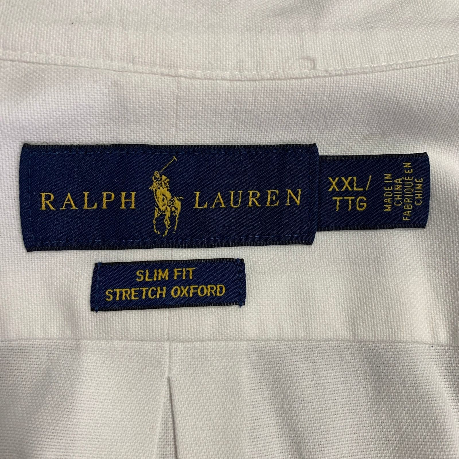 Ralph Lauren Size XXL White Cotton Blend Button Down Long Sleeve Shirt Size US XXL / EU 58 / 5 - 5 Thumbnail