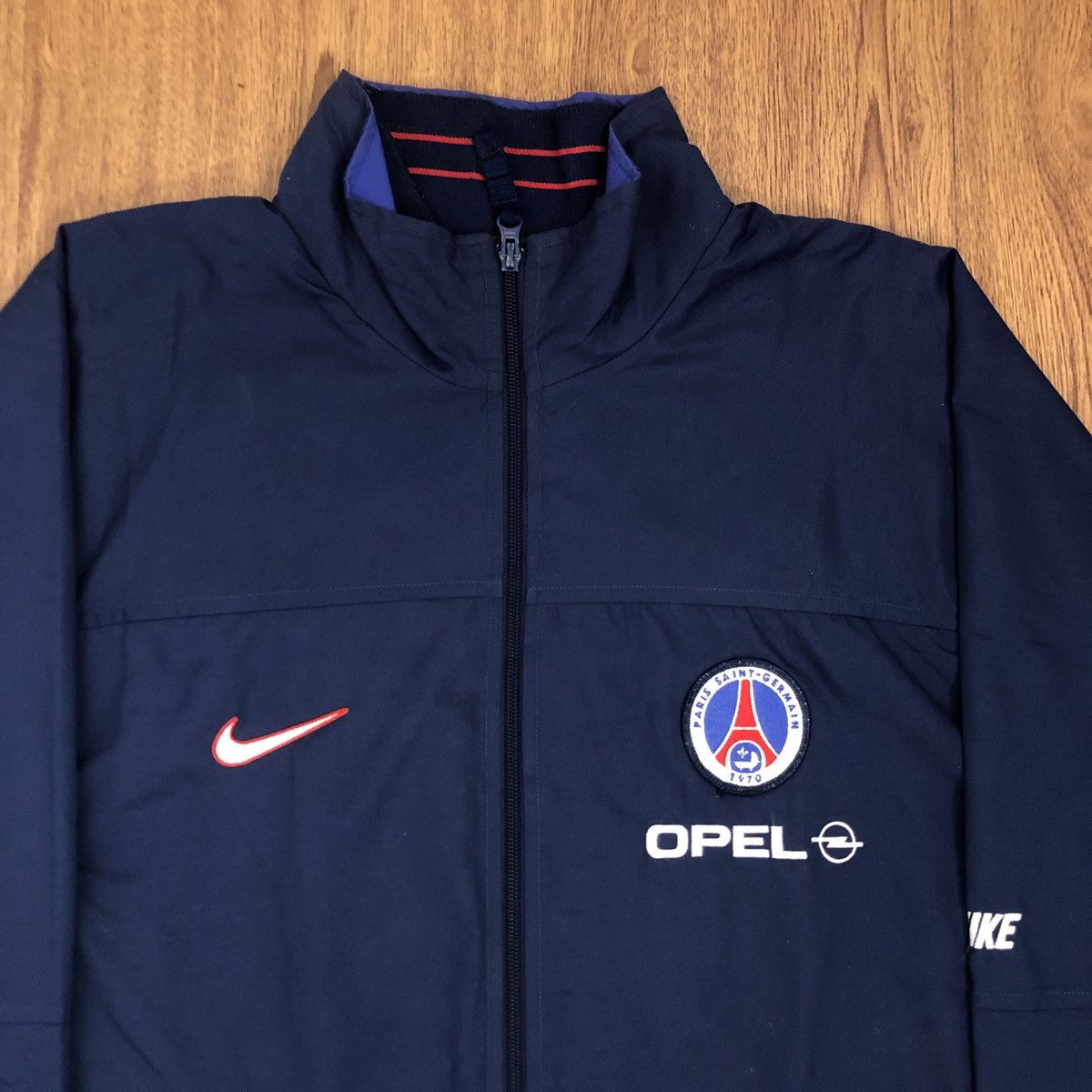 Nike × Vintage 1998-99 Paris Saint-Germain Nike Rain Jacket Size US XL / EU 56 / 4 - 5 Thumbnail