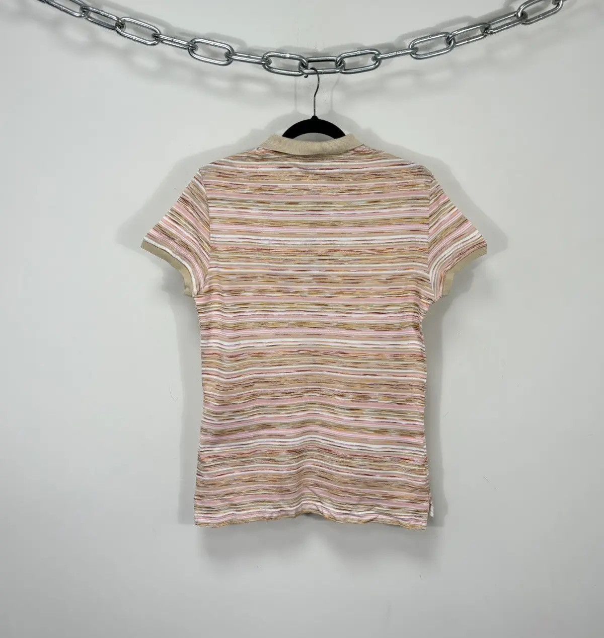 Dolce & Gabbana × Vintage Vintage Dolce & Gabbana Women’s Classic Striped Polo Shirt Size M / US 6-8 / IT 42-44 - 10 Thumbnail