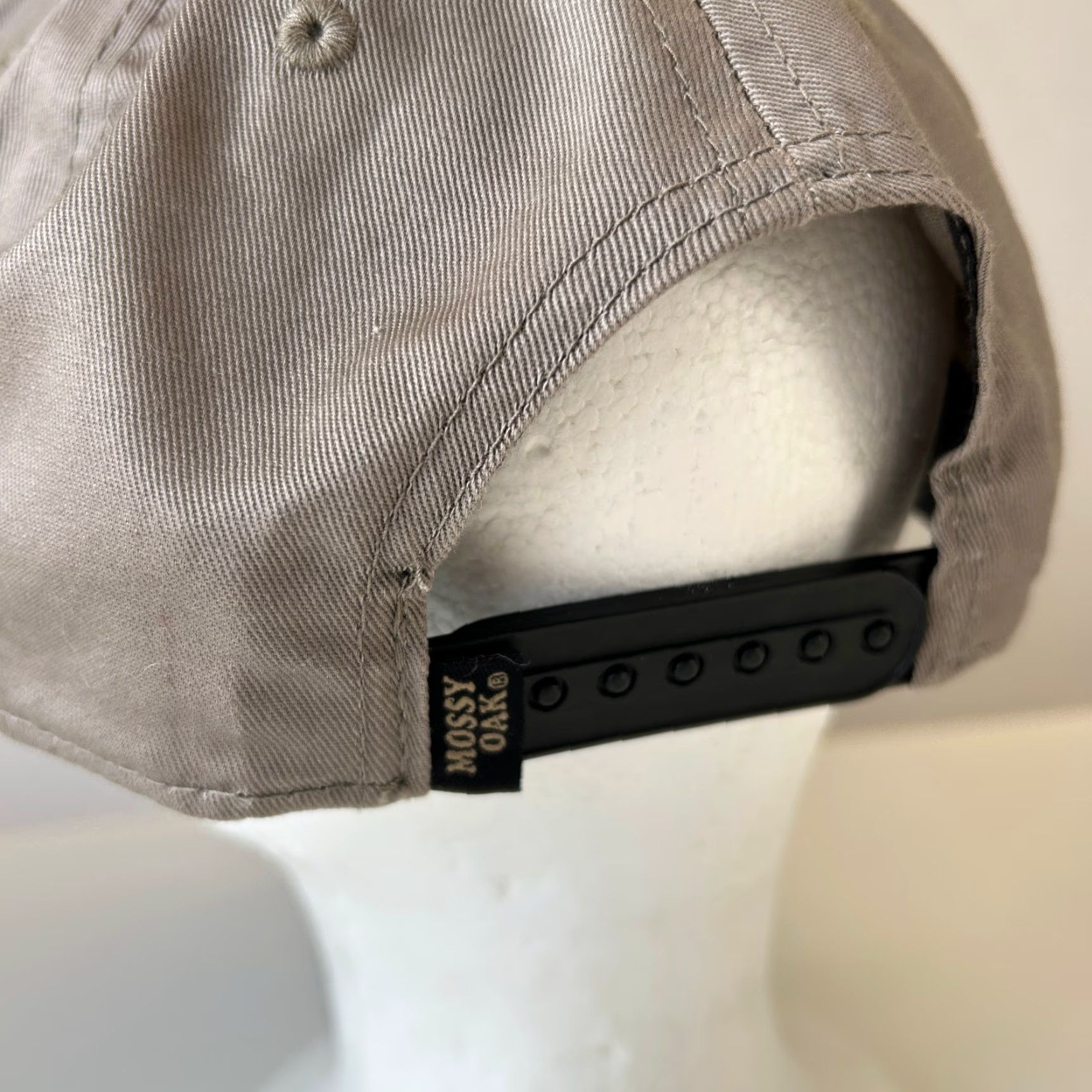 Vintage Mossy Oak Camouflage Snapback Hat Beige Brown Men's One Size Brown Camouflage Hunting Outdoor Adjustable Snapback Hat Mens Size ONE SIZE - 6 Thumbnail