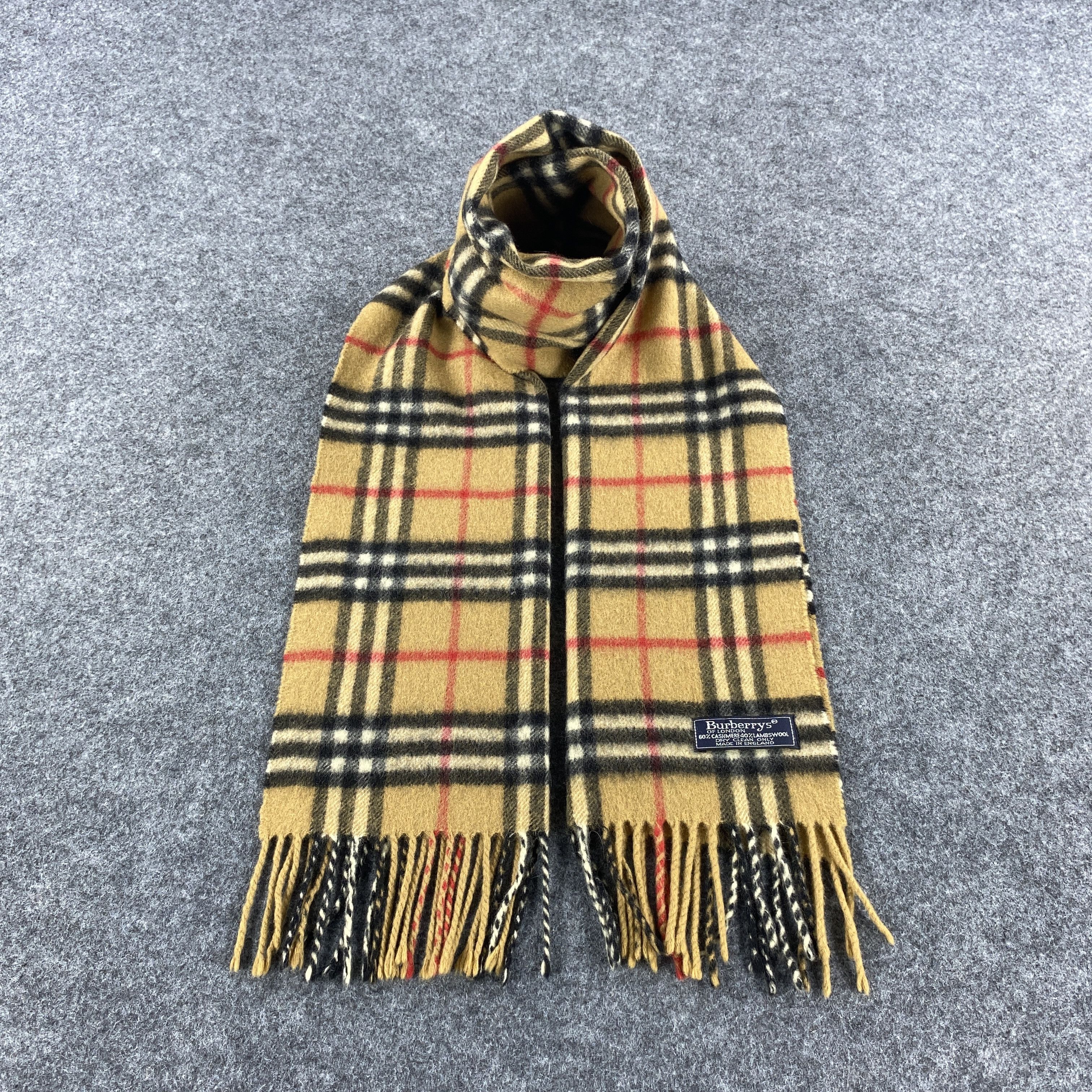Burberry × Vintage Burberrys Scarf # D635 # Muffler # Neckwear # Nova Check Size ONE SIZE - 1 Thumbnail