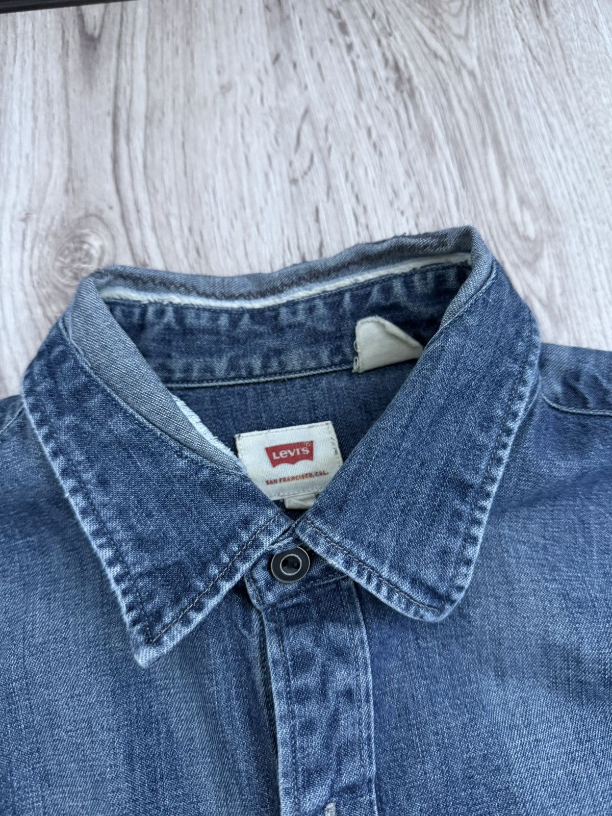 Levi's Levi’s 19573 Jackson Worker Denim Shirt Thick Workwear Denim Size US M / EU 48-50 / 2 - 8 Thumbnail