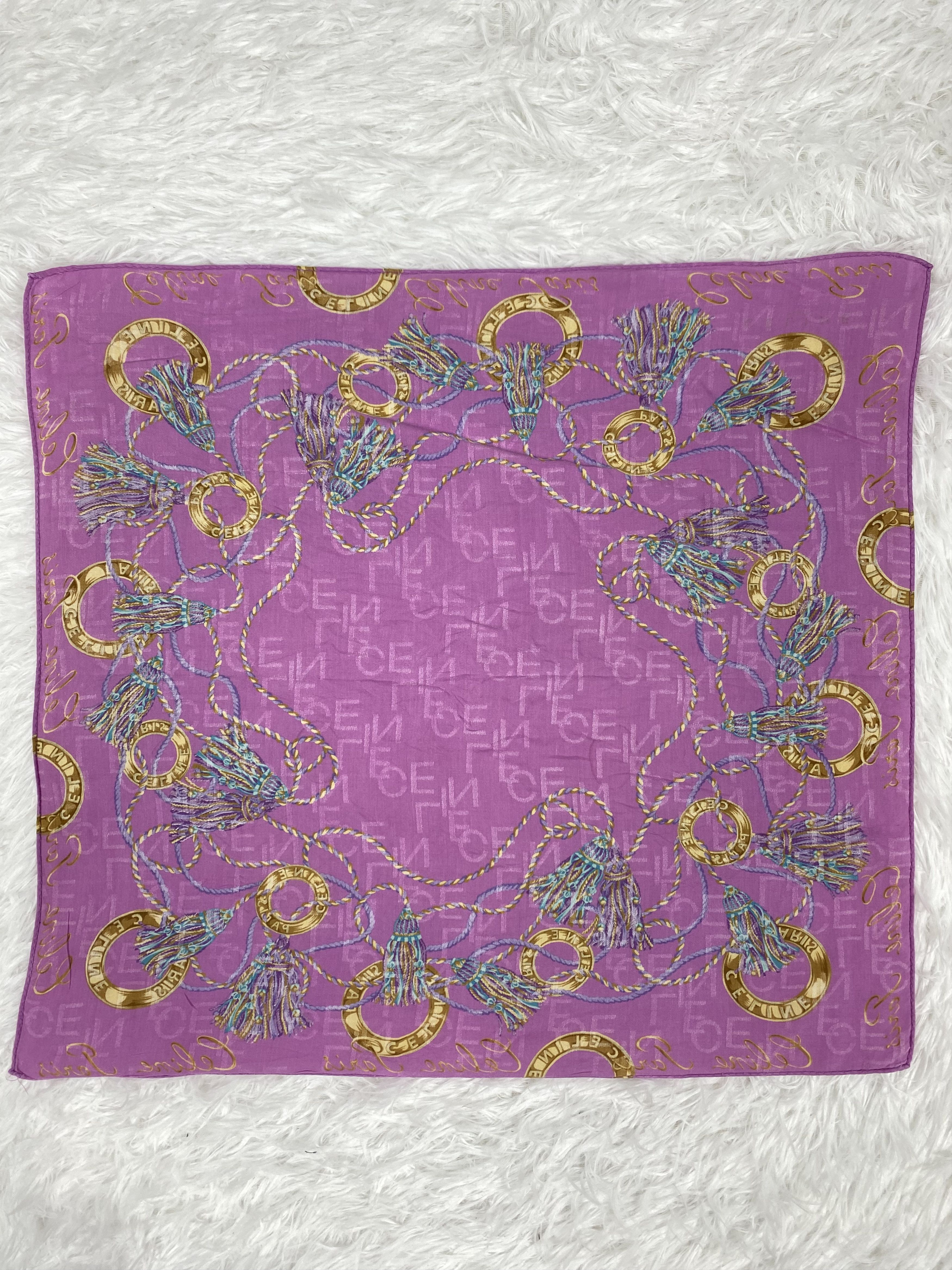 Celine × Vintage Vintage Celine Handkerchief PH0089 Size ONE SIZE - 4 Thumbnail