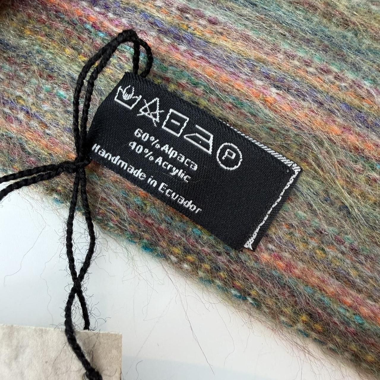 Other NWT Winterbourne Andean Alpaca Scarf 60% Alpaca Handmade Size ONE SIZE - 4 Thumbnail