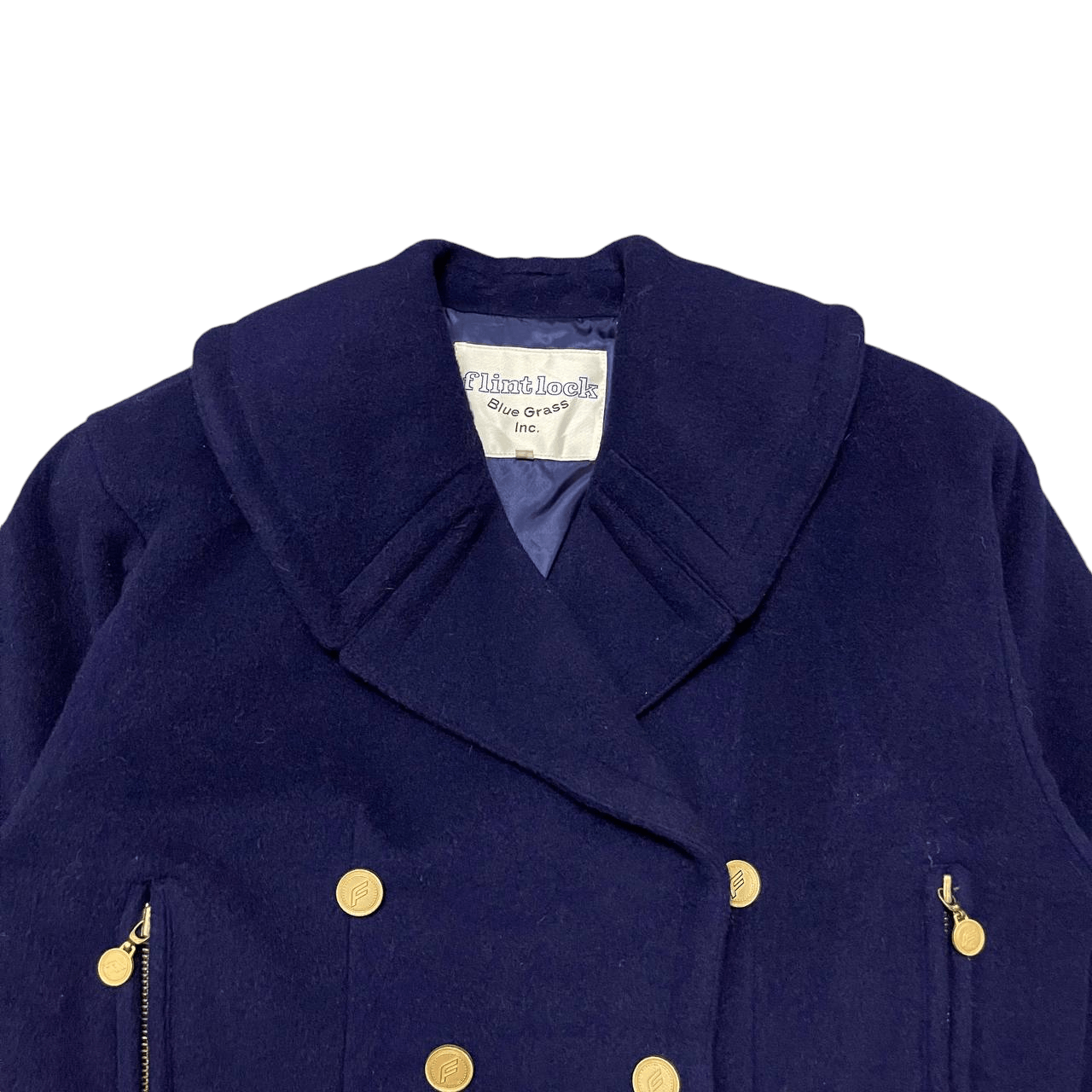 Other Vintage Flint Lock Blue Grass Gold Button Wool Coat Size US M / EU 48-50 / 2 - 2 Thumbnail