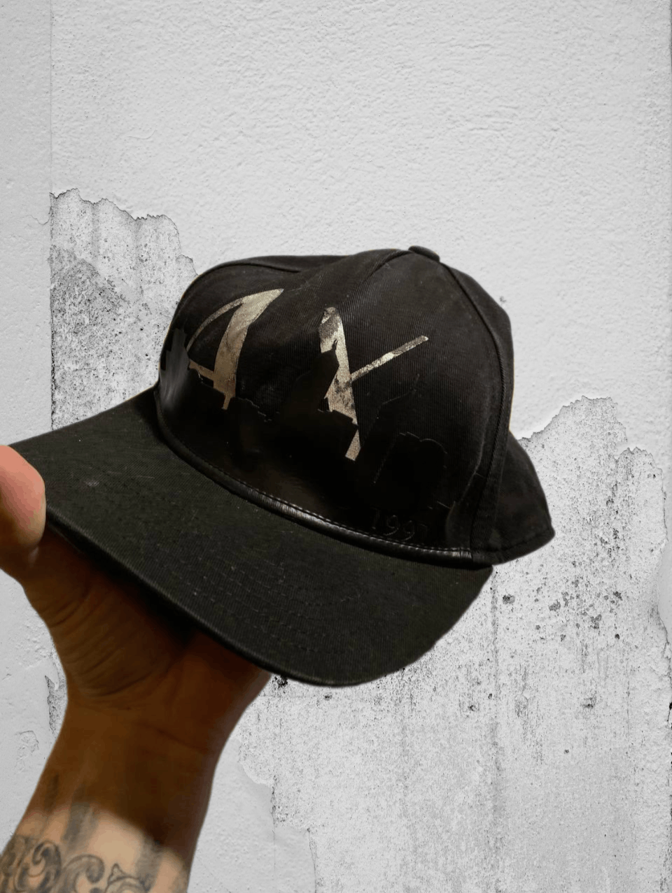 Armani Armani jeans vintage 5 panel hat made in Italy 🇮🇹 Size ONE SIZE - 1 Thumbnail