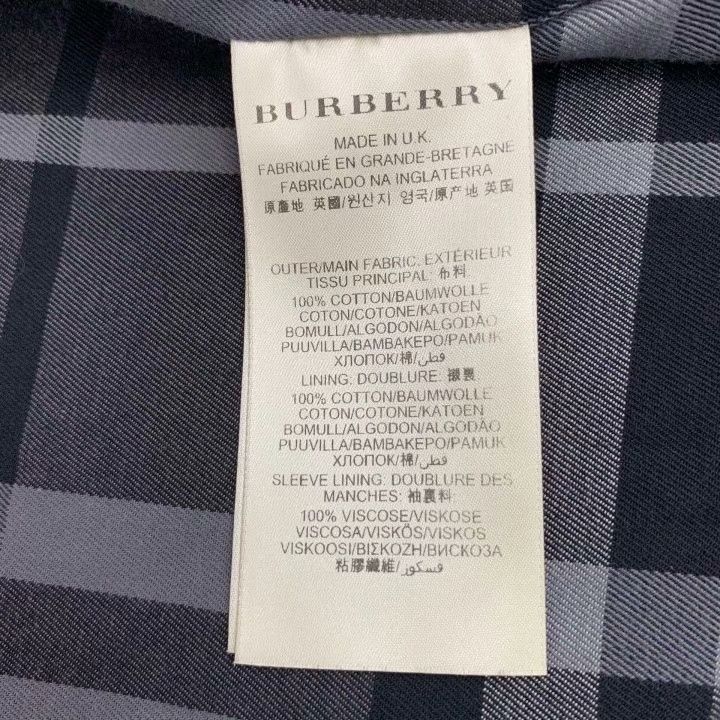 Burberry Burberry Black Collar Cotton Single-Button Trench Coat Size US L / EU 52-54 / 3 - 7 Thumbnail
