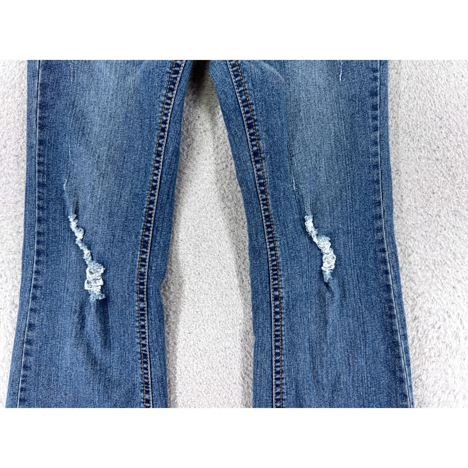 Vintage Paris Blues Jeans Womens 32x30 Blue Denim Flared 15 Regular 5-Pocket Comfort Stretch Cotton Blend Denim Jeans (Medium Wash) Womens Size 36" / US 14 / IT 50 - 3 Thumbnail