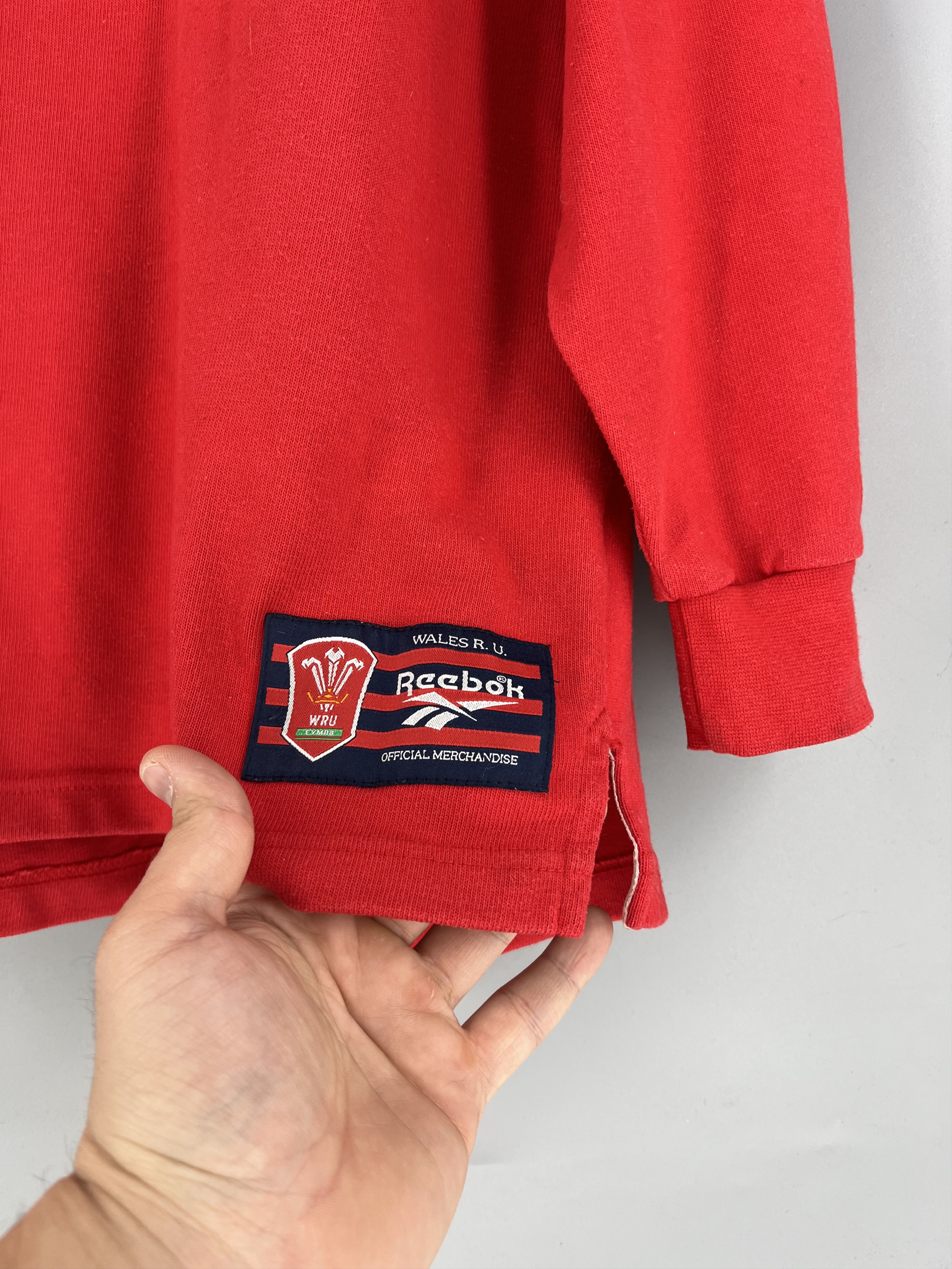 Reebok 90's Wales Rugby Union Reebok Jersey Long Sleeve Shirt Size US L / EU 52-54 / 3 - 6 Thumbnail