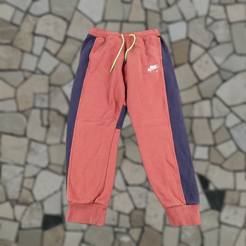 Nike Nike Pants Mens Large Red Air FLC Fleece Joggers Sweatpants Basketball Sweatpants Regular Fit Pockets Cotton Polyester 27in Inseam Size US 29 - 1 Thumbnail