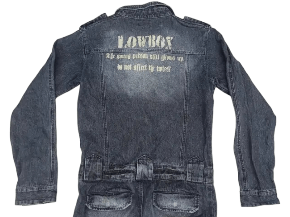 LOWBOX LOWBOX Tactical Multipocket Punk Style Overall Jeans Size US 34 / EU 50 - 16 Thumbnail