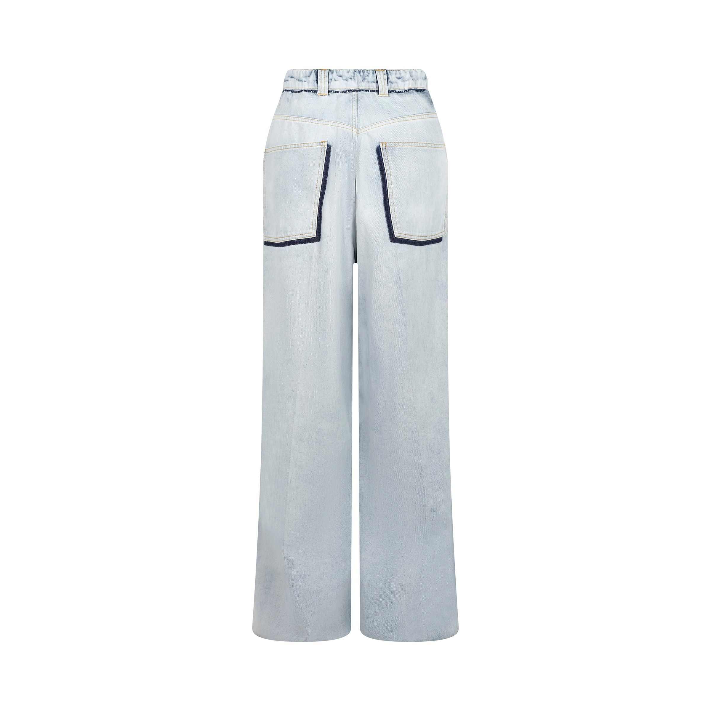 Maison Margiela o1mris0824 Pocket Baggy Jeans in Sky Blue Size US 32 / EU 48 - 4 Thumbnail