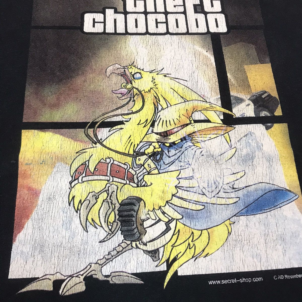 Vintage VINTAGE PARODY GRAND THEFT CHOCOBO ART Y2K RARE TEE Size US L / EU 52-54 / 3 - 4 Thumbnail