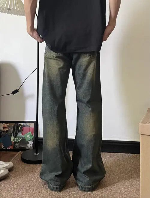 Japanese Brand × Jean Pants Blue Casual Vintage Distressed Flared Jeans Size US 32 / EU 48 - 3 Thumbnail