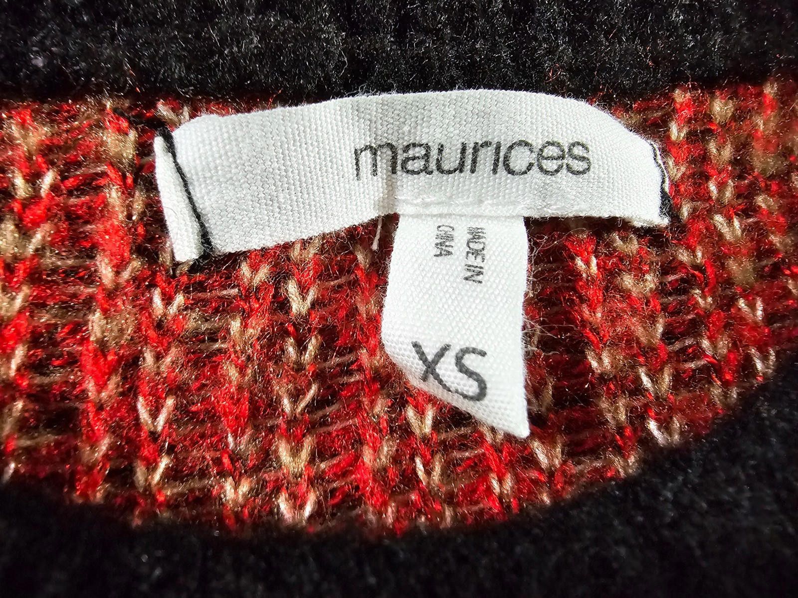 Designer Maurices Womens XS Acrylic Blend Pullover Sweater Size XS / US 0-2 / IT 36-38 - 4 Thumbnail
