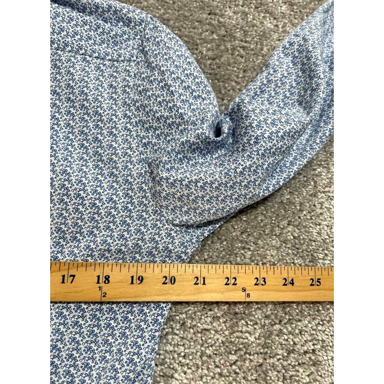 Ted Baker Ted Baker Endurance Dress Shirt Men 15.5 Blue Classic Fit Cotton Button Up Size 40R - 7 Thumbnail