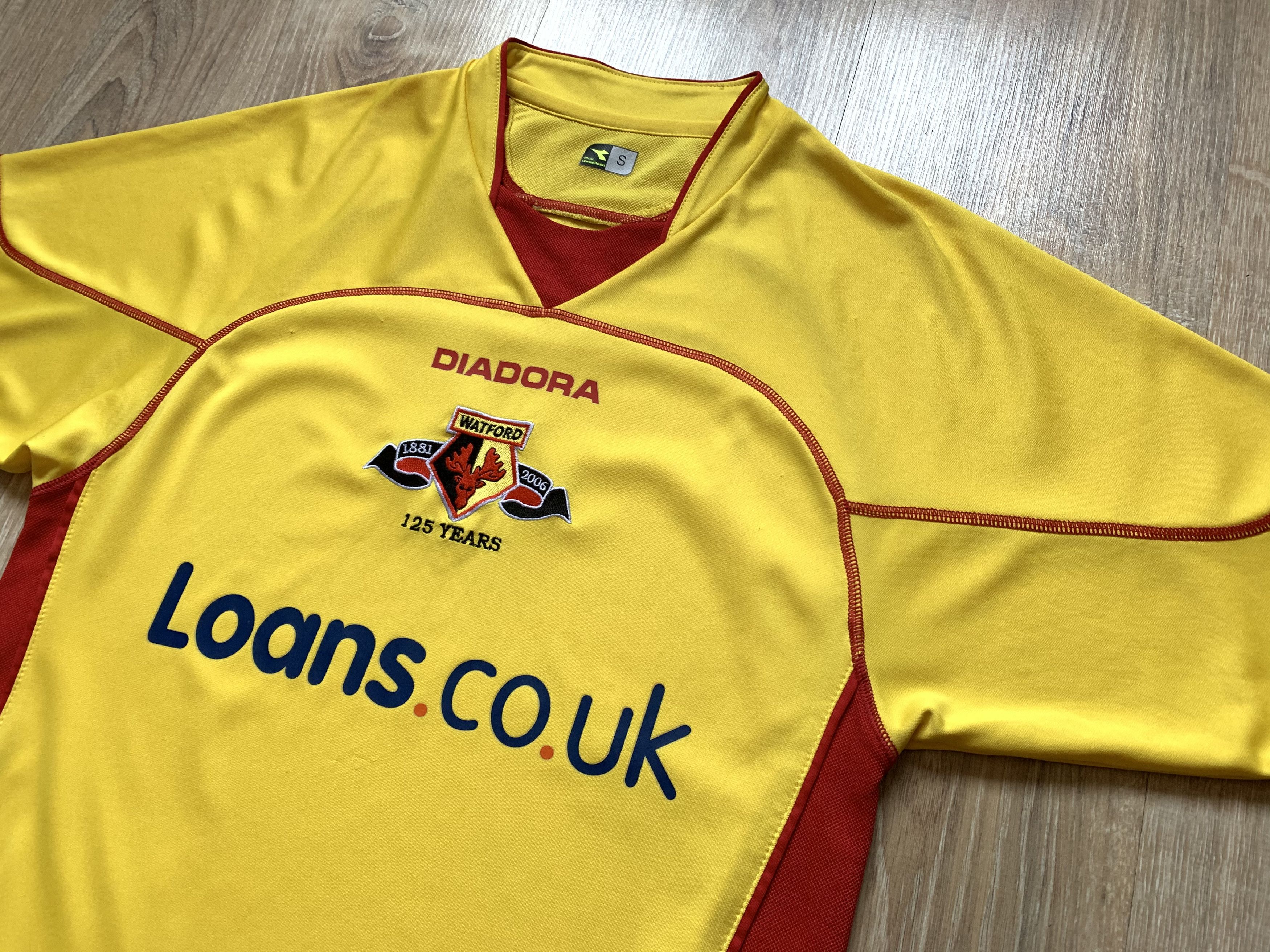 Diadora × Vintage Vintage Watford Diadora Football Jersey 2006-2007 Size US S / EU 44-46 / 1 - 3 Thumbnail