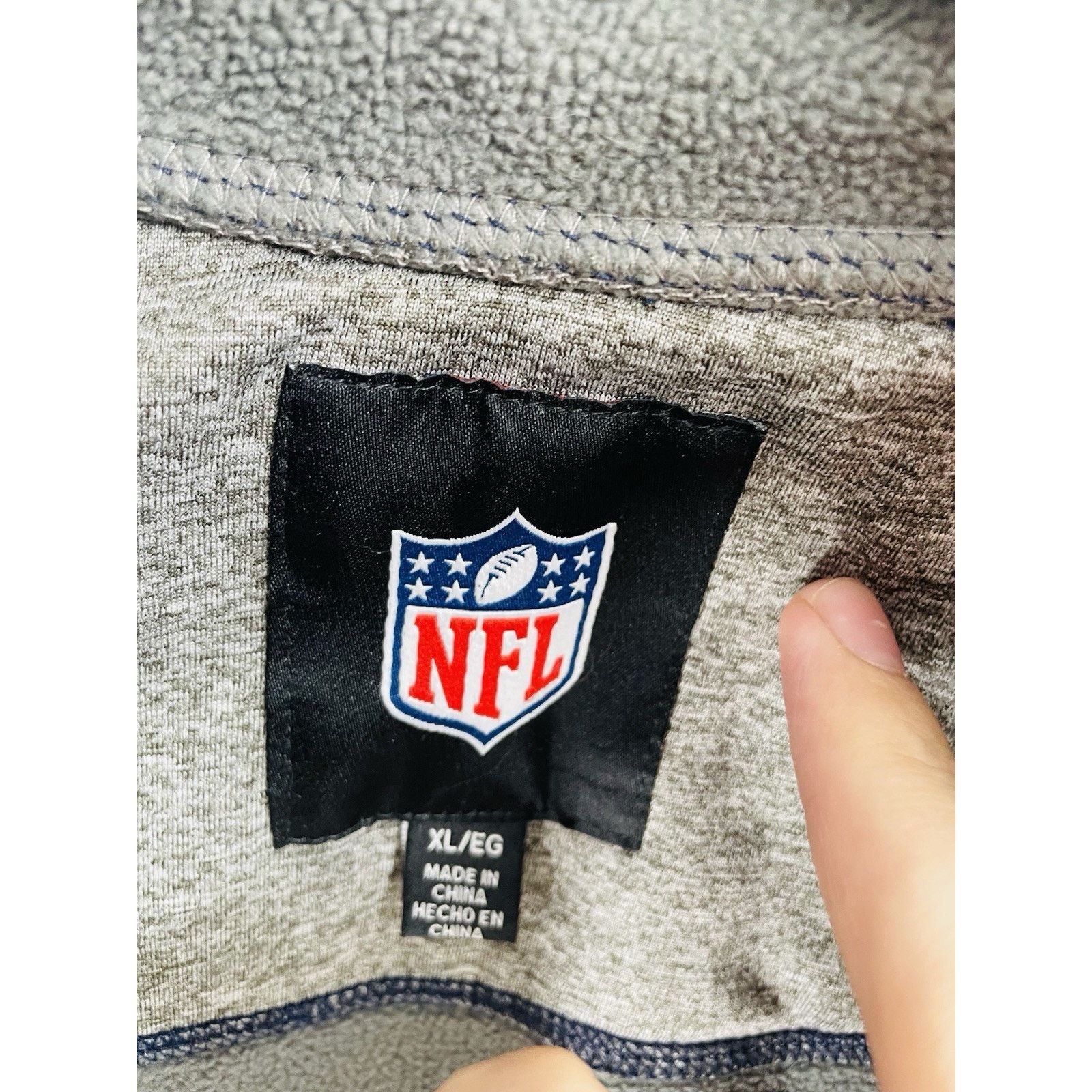 Nike Nike NFL Seattle Seahawks Gray 1/4 Zip Pullover Jacket Mens Size US L / EU 52-54 / 3 - 4 Thumbnail
