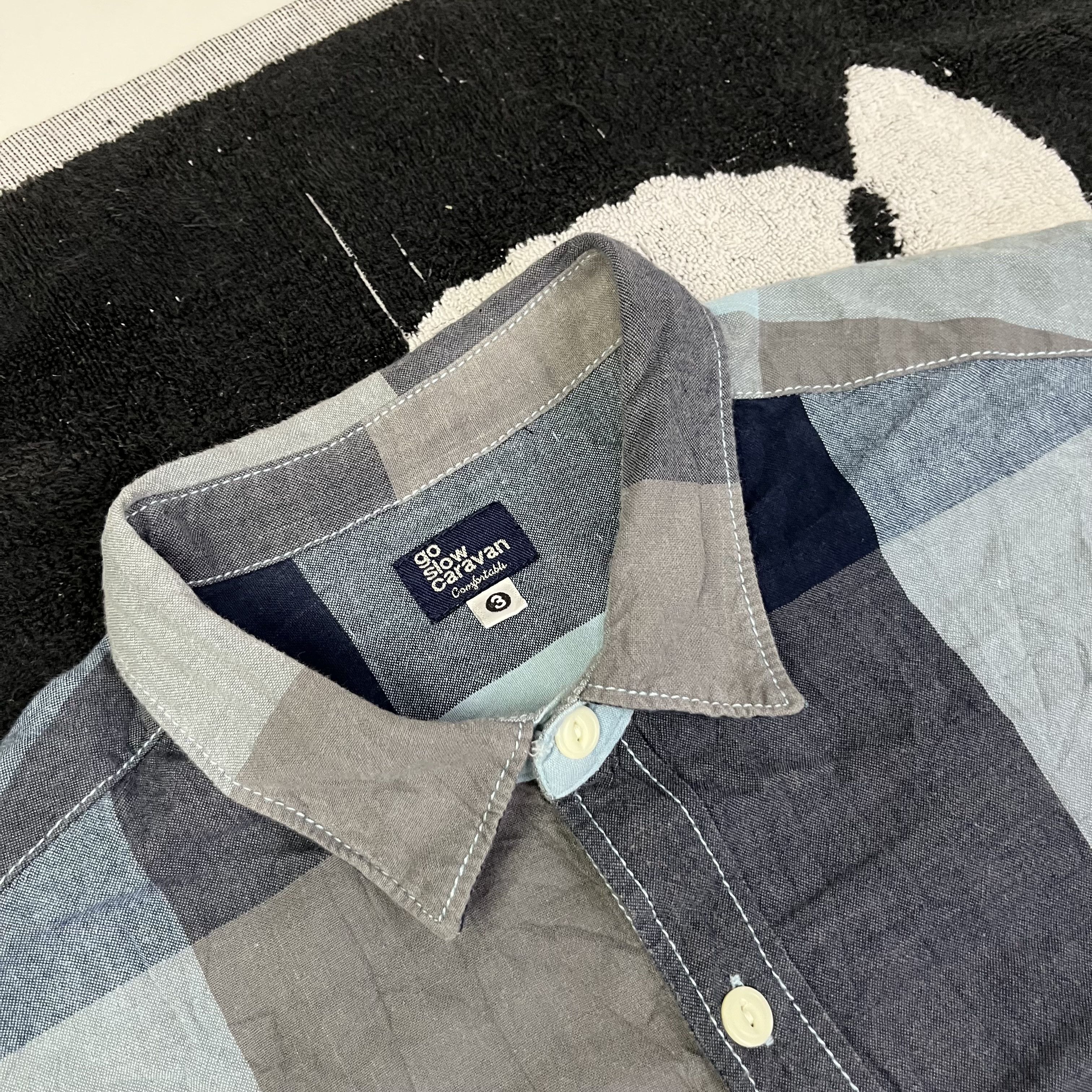 Japanese Brand Go slow caravan big pocket long sleeve button ups shirt Size US L / EU 52-54 / 3 - 6 Thumbnail