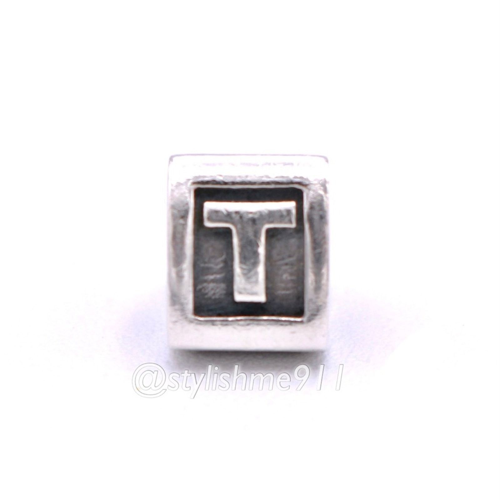 pandora Authentic PANDORA Retired Alphabet Bead - Letter T - 790323T Size ONE SIZE - 10 Thumbnail