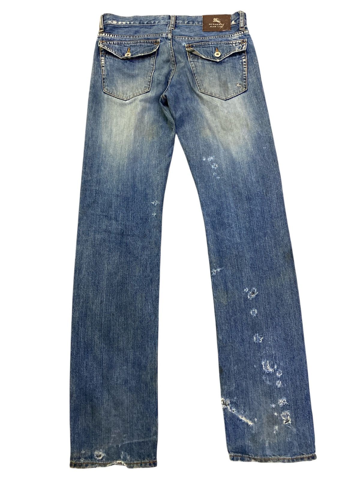 Burberry Burberry Black Label Distressed Denim Size US 31 - 12 Thumbnail