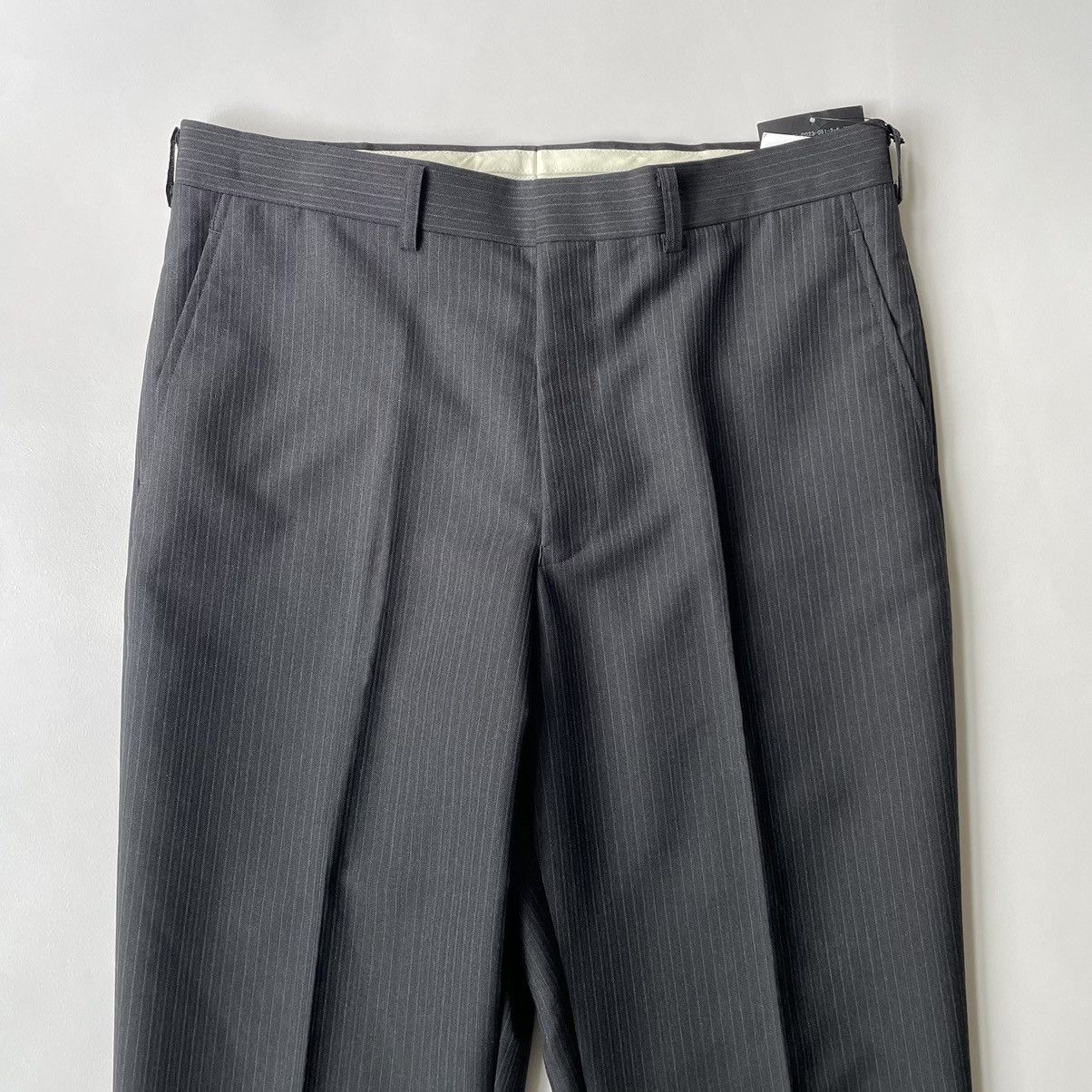 Comme des Garcons A/W 11 Dark Grey Pinstripe Wool Trousers Size US 34 / EU 50 - 3 Thumbnail