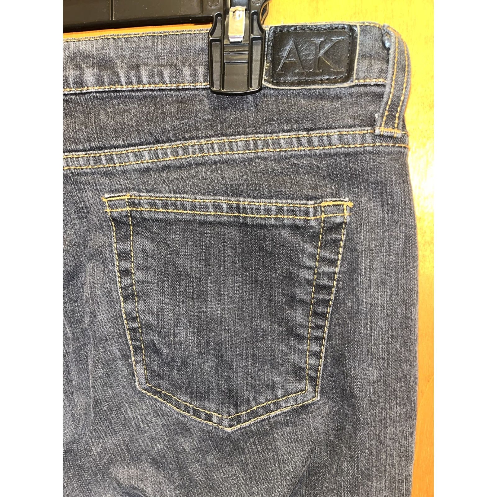 Anne Klein ANNE KLEIN Women's Bootcut Jeans Size 10 Short Black Dark Wash 90s Retro Size 32" / US 10 / IT 46 - 5 Thumbnail