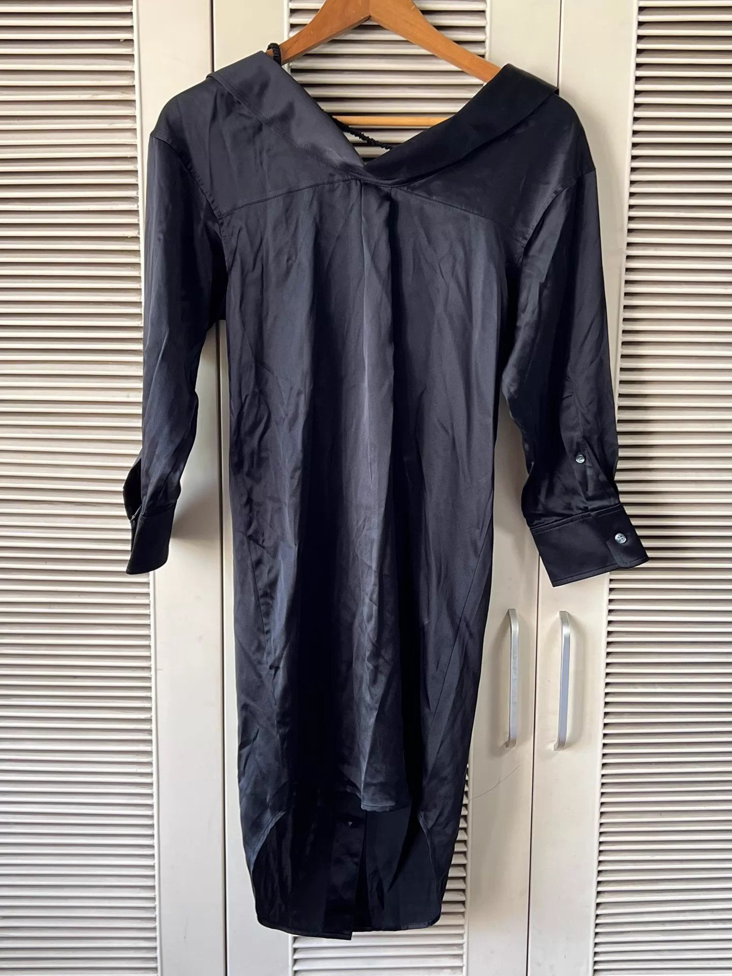 Alexander Wang Alexander Wang Black Silk Jumpsuit Size 2 Size 26" / US 2 / IT 38 - 2 Thumbnail