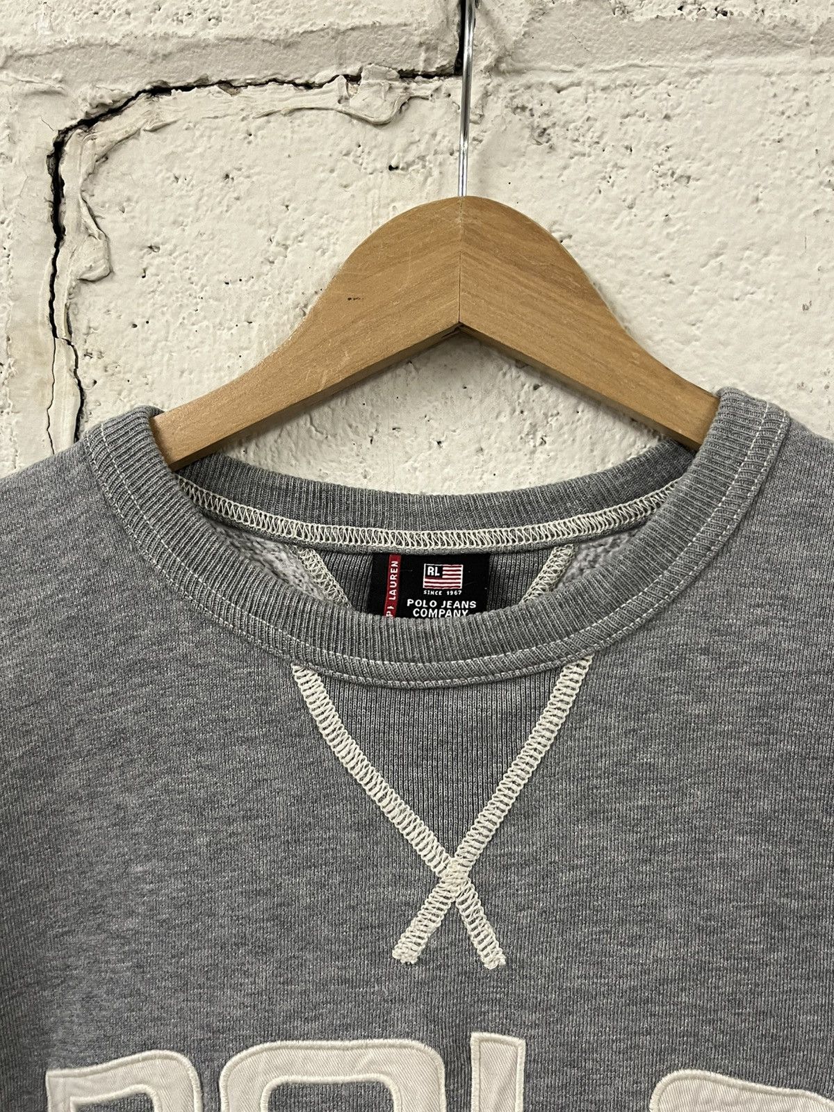 Polo Ralph Lauren Polo Ralph Lauren vintage 67 spell out, crewneck preppy rare Size US L / EU 52-54 / 3 - 5 Thumbnail