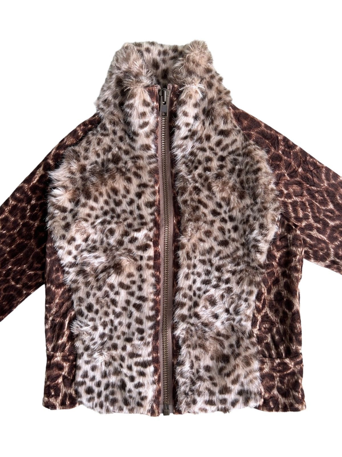 CABANE de ZUCCa 1990s Exclusive Leopard Fur Skin Elongated Sleeve Sweater Size US S / EU 44-46 / 1 - 3 Thumbnail