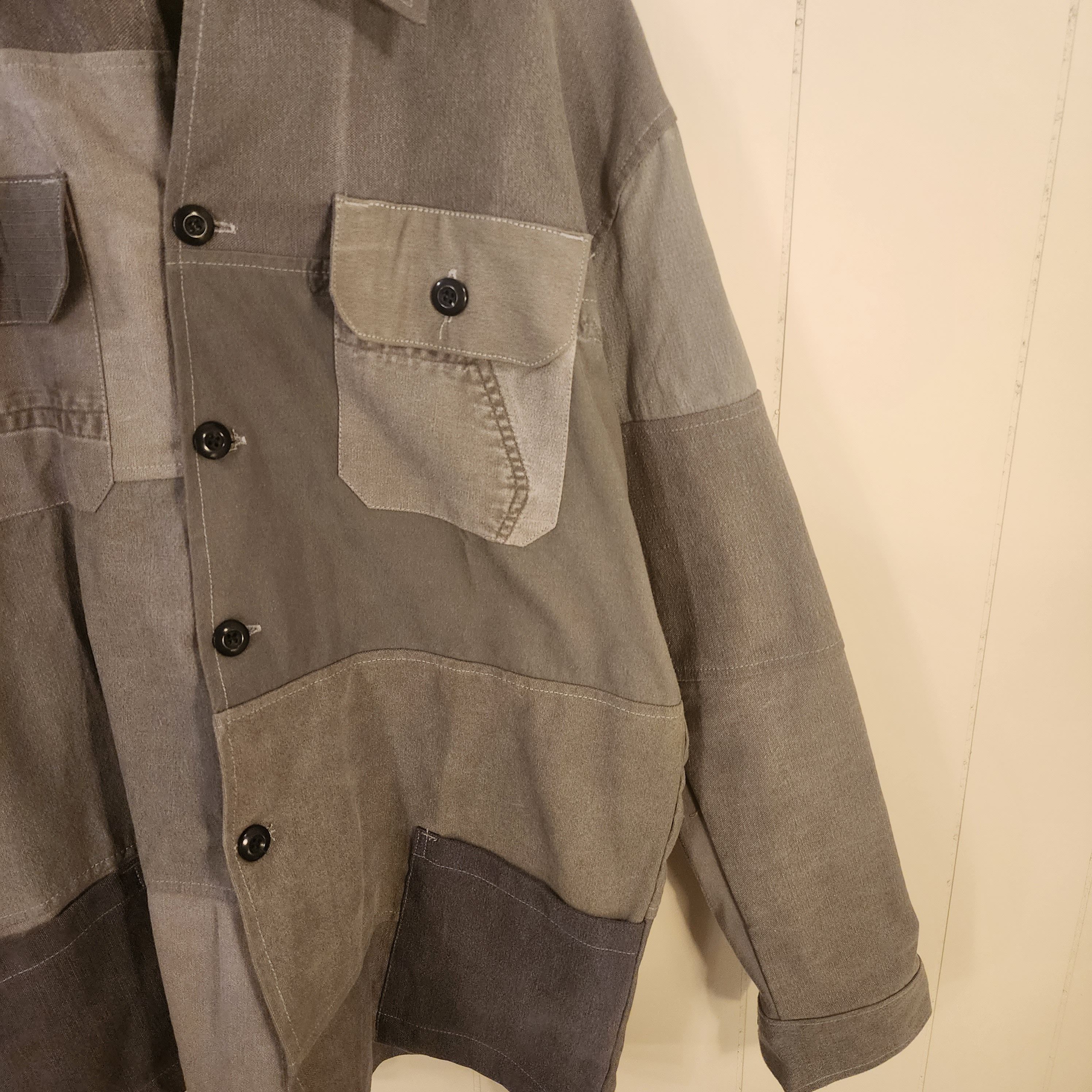Japanese Brand × Vintage OverLord Patch Work Denim Upcycled Jacket Size US M / EU 48-50 / 2 - 4 Thumbnail