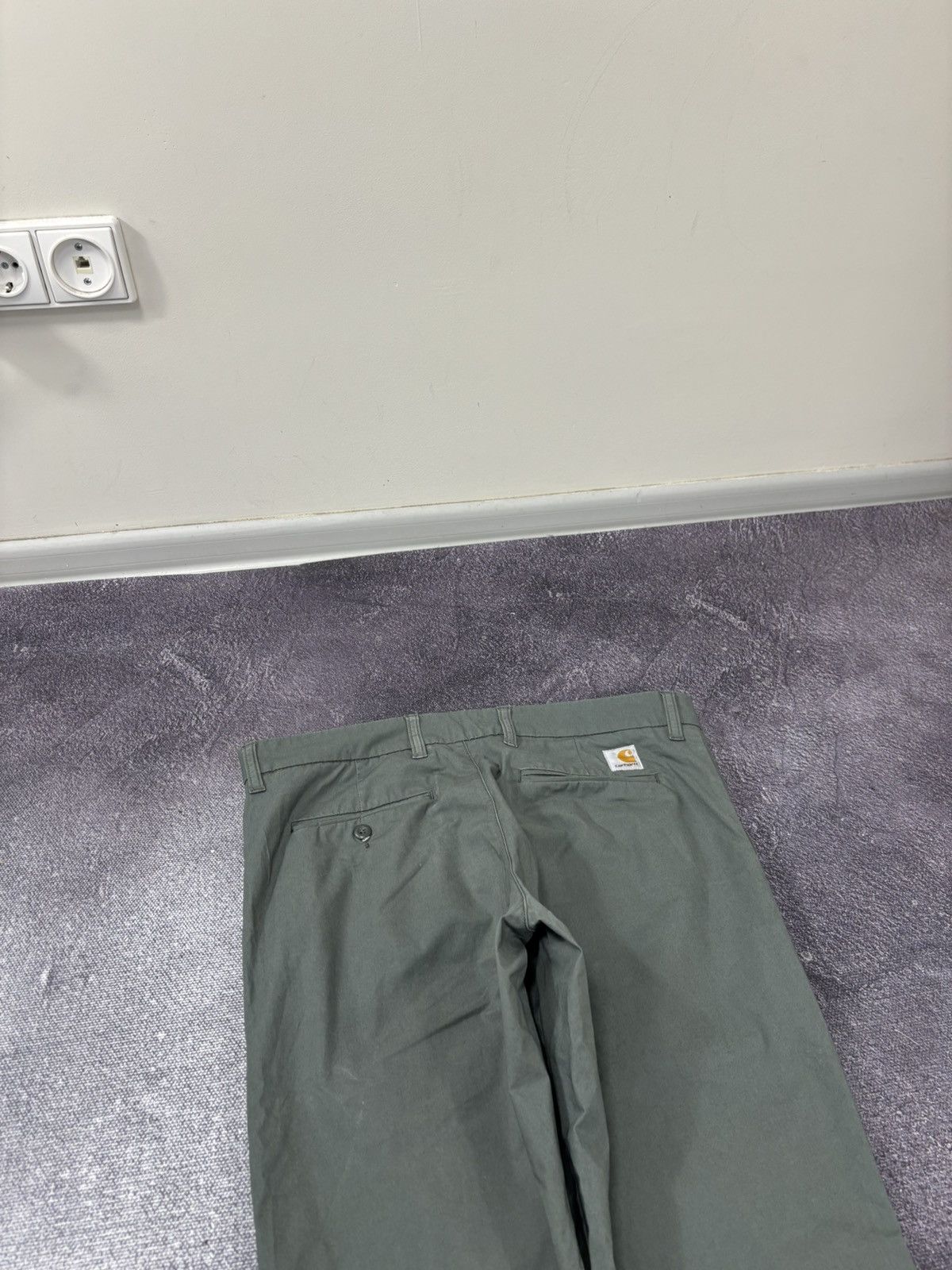Carhartt Wip Carhartt WIP Men’s Olive Green Hype Sid Pants Size US 33 - 5 Thumbnail