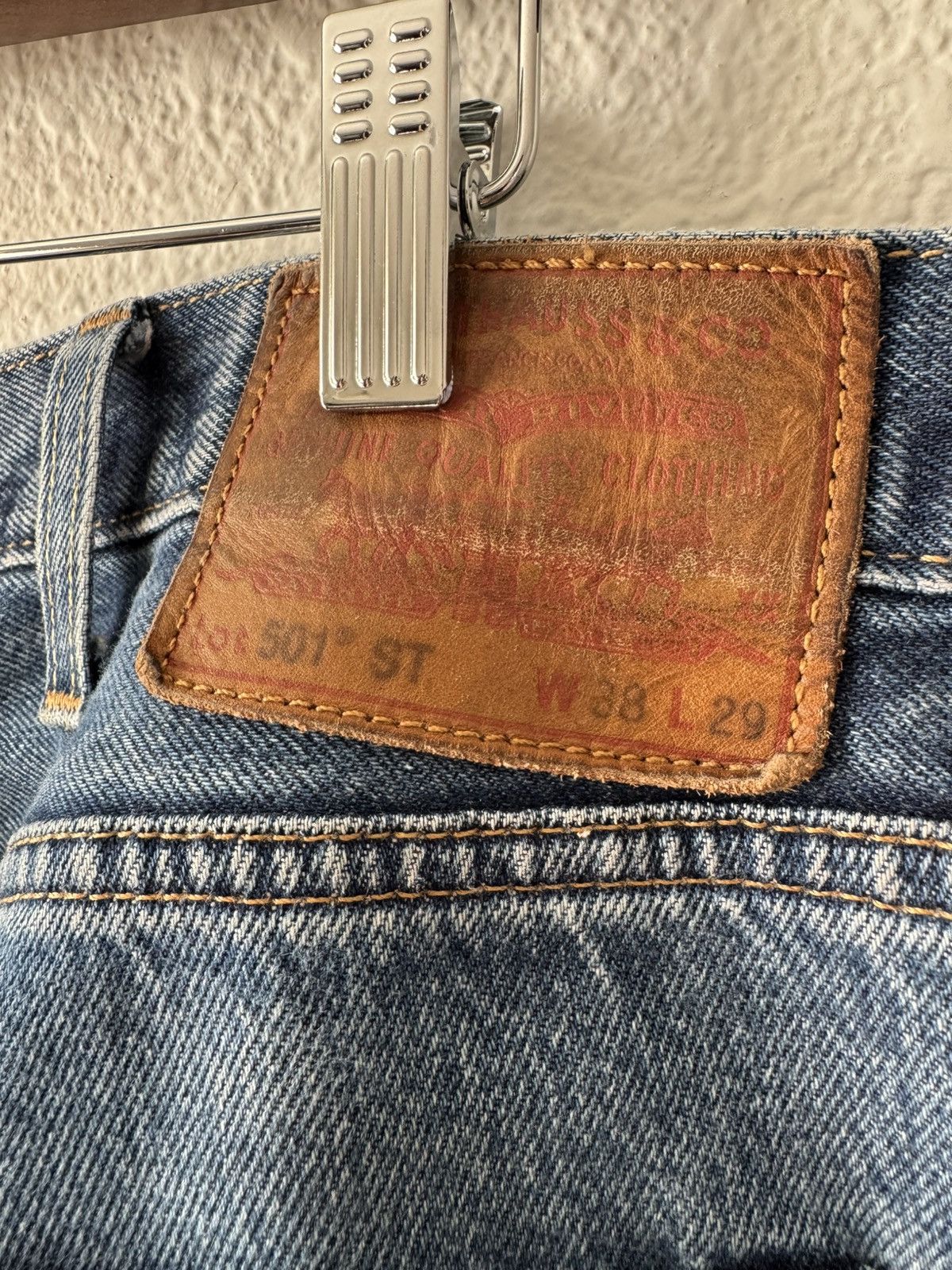 Levi's Levi’s Premium 501 ST Slim Taper Selvedge Jeans – W38 L29 Size US 38 / EU 54 - 3 Thumbnail