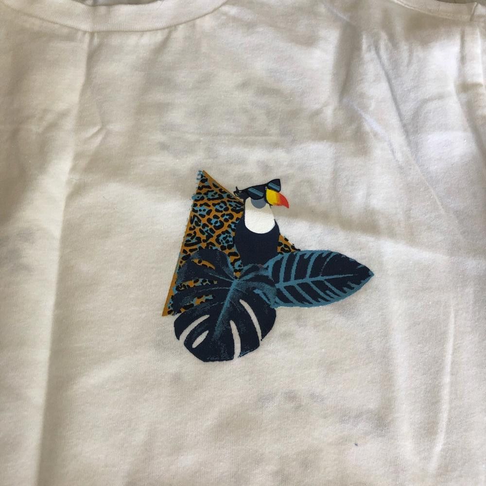 Oakley Oakley White Tropical Bird Toucan Short Sleeve Mens Shirt Size US S / EU 44-46 / 1 - 4 Thumbnail