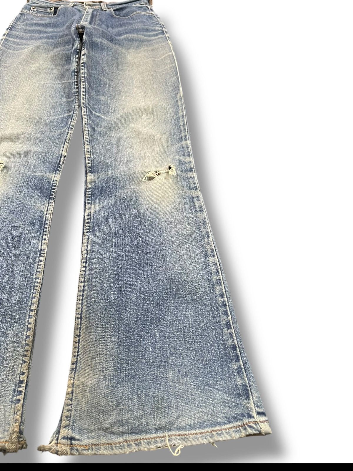 Beauty Beast Vintage Jayro Flare Faded Distressed Denim Size US 26 / EU 42 - 4 Thumbnail