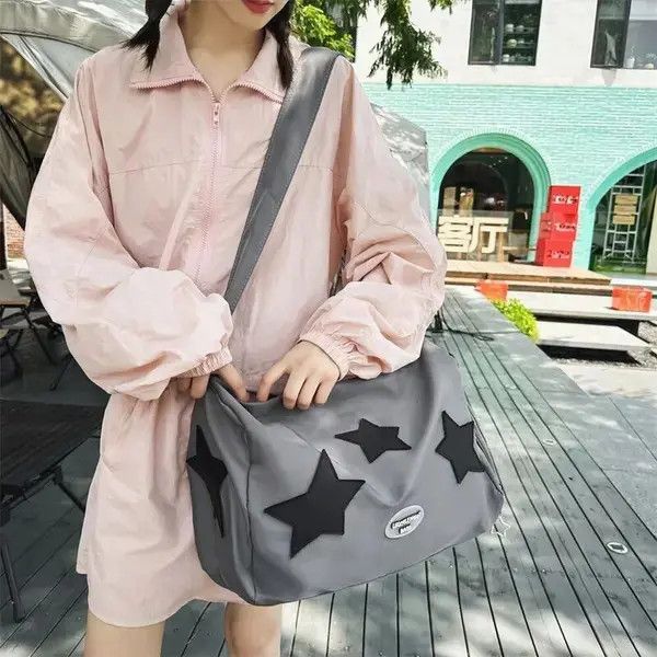 Japanese Brand Y2K Nylon Sports Travelling Crossbody Bag Unisex Size ONE SIZE - 1 Thumbnail