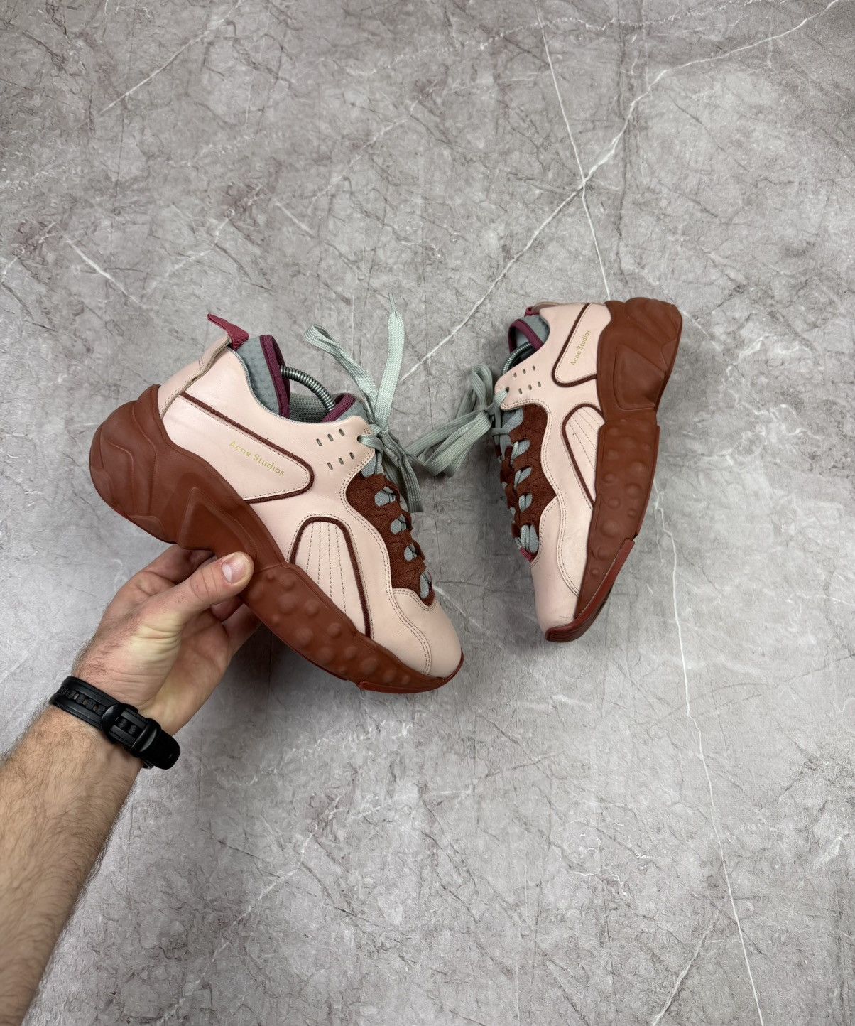Acne Studios Acne Pink Manhattan Sneakers Size US 9 / IT 39 - 1 Thumbnail