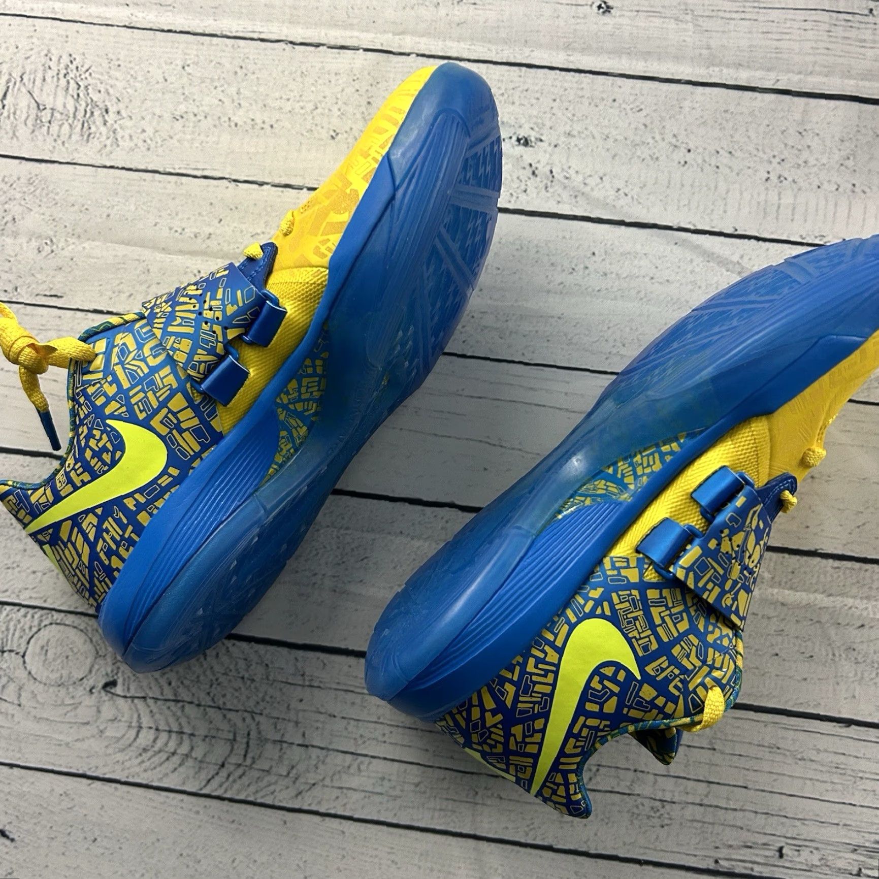 Nike Nike Zoom KD IV Scoring Title Photo Blue Lemon Twist FZ5916 400 Men's Size 9.5 Size ONE SIZE - 8 Thumbnail