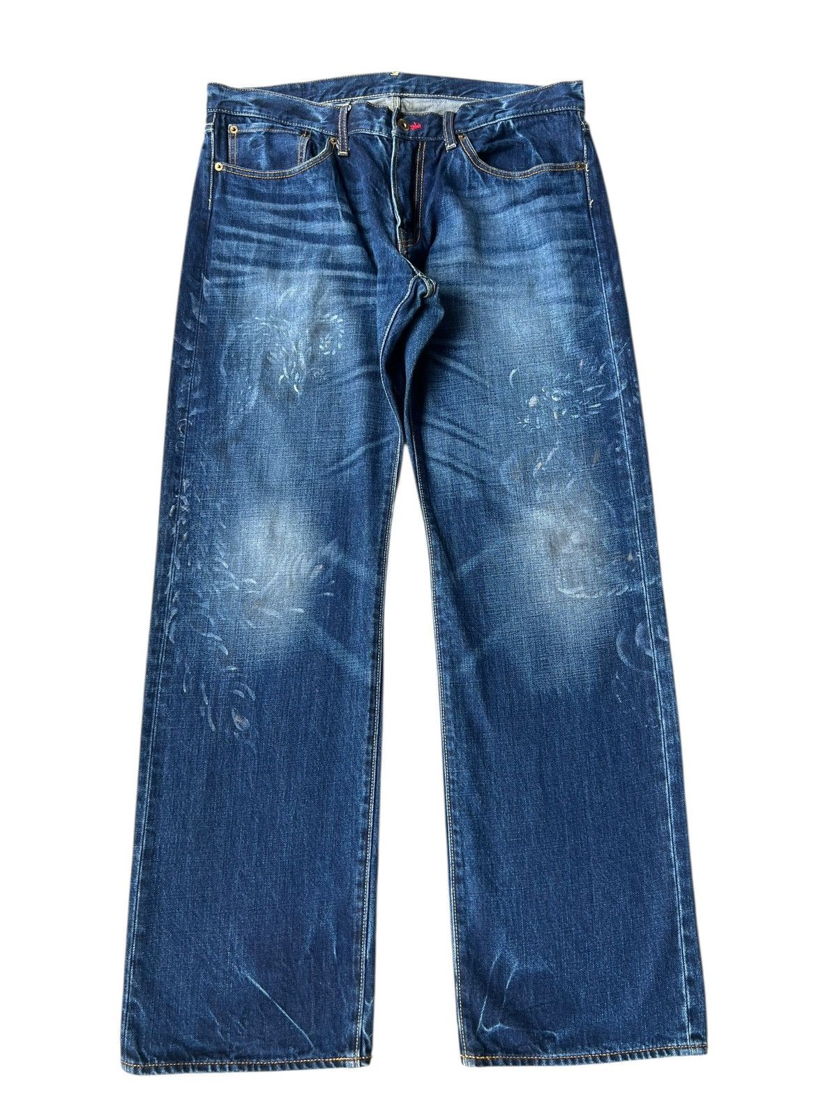 Eternal ETERNAL Japan Fade Clawmark Denim Painter Jeans Straight Cut Size US 36 / EU 52 - 1 Thumbnail