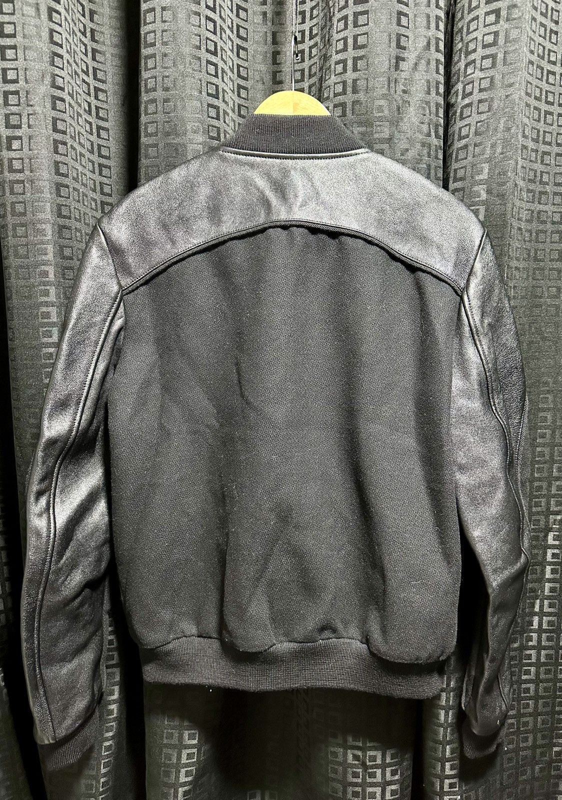 Saint Laurent Paris Saintlaurent paris leather/wool bomber jacket Size US M / EU 48-50 / 2 - 2 Thumbnail
