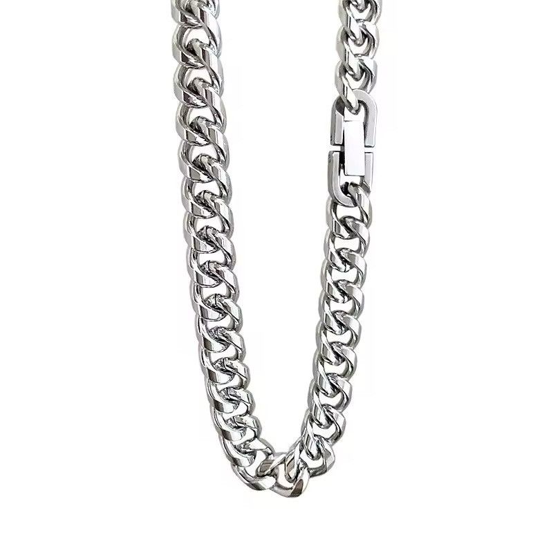 Other ❤ Fashion Men's Titanium Steel Chain Necklace Size ONE SIZE - 4 Thumbnail