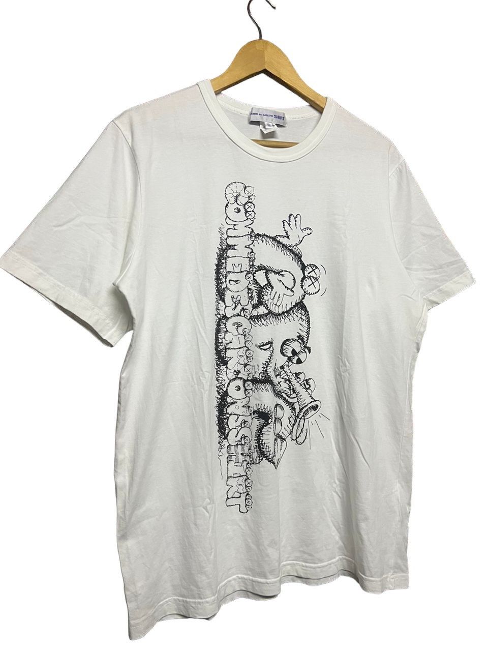Comme des Garcons Homme Plus × Kaws Ss21 Comme Des Garcons Shirt X Kaws Artwork Tee Size US XL / EU 56 / 4 - 4 Thumbnail